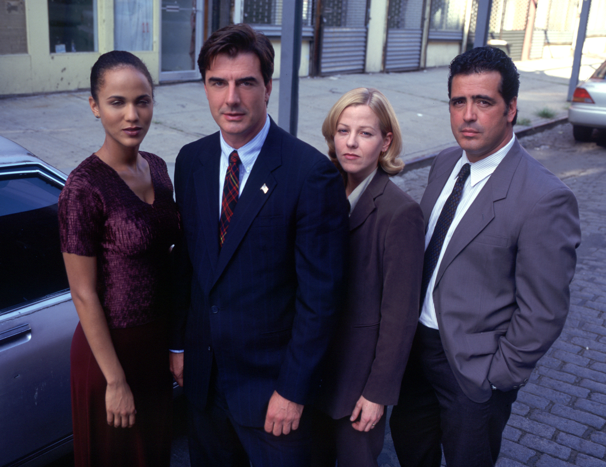 Dana Eskelson, John Fiore, Chris Noth, and Nicole Ari Parker in Exiled (1998)