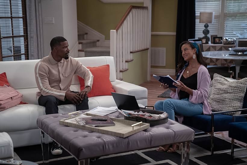 Jamie Foxx and Heather Hemmens in Dad Stop Embarrassing Me! (2021)