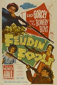 Oliver Blake, Robert Easton, Dorothy Ford, Leo Gorcey, Huntz Hall, Anne Kimbell, and O.Z. Whitehead in Feudin' Fools (1952)