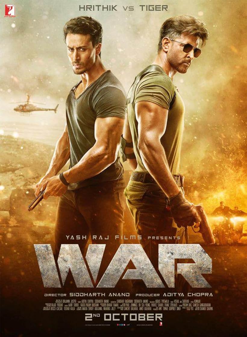 Hrithik Roshan and Tiger Shroff in War (2019)