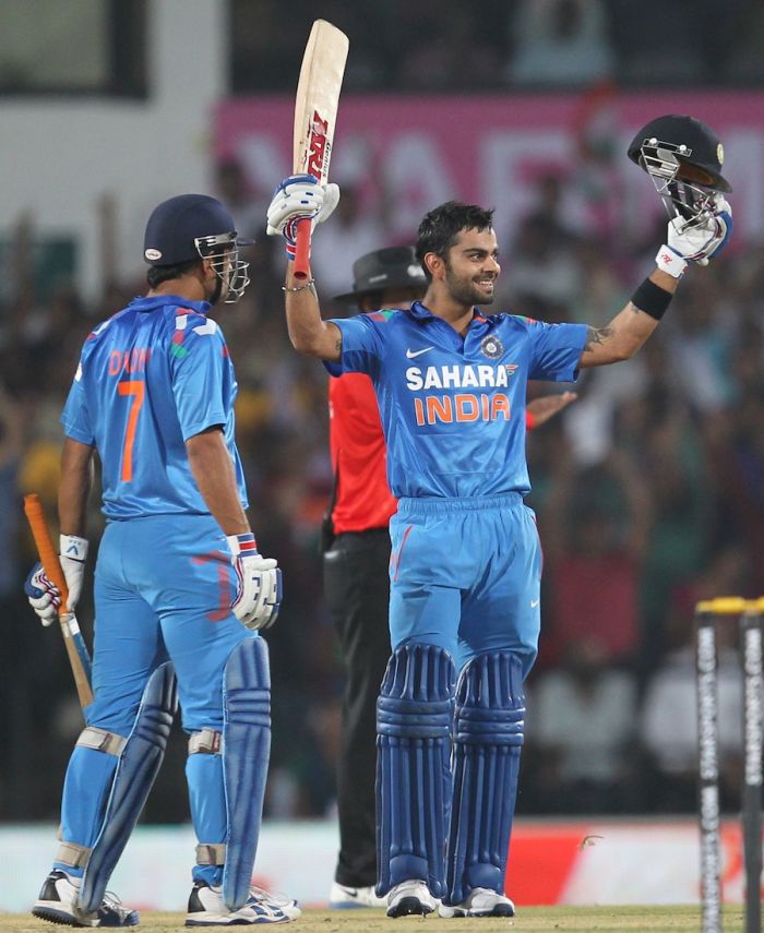 Mahendra Singh Dhoni and Virat Kohli in Star Sports India vs Australia ODI Series 2013 (2013)