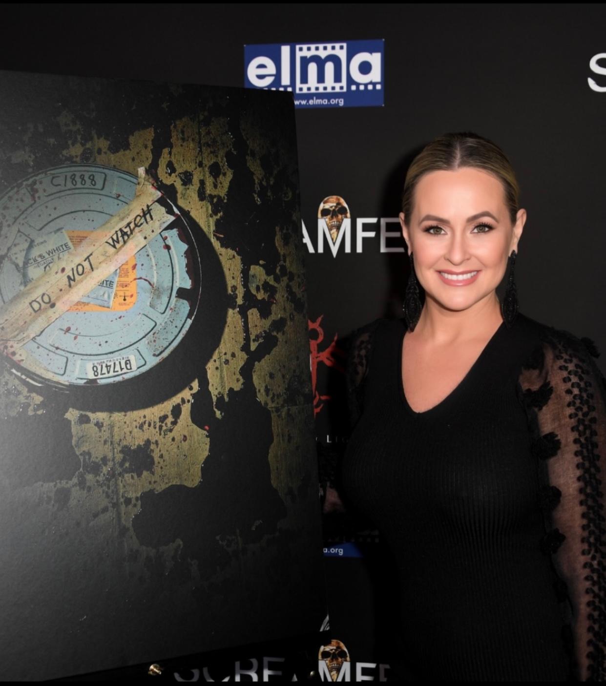 Katie Lohmann at the premiere of the film “Do Not Watch”