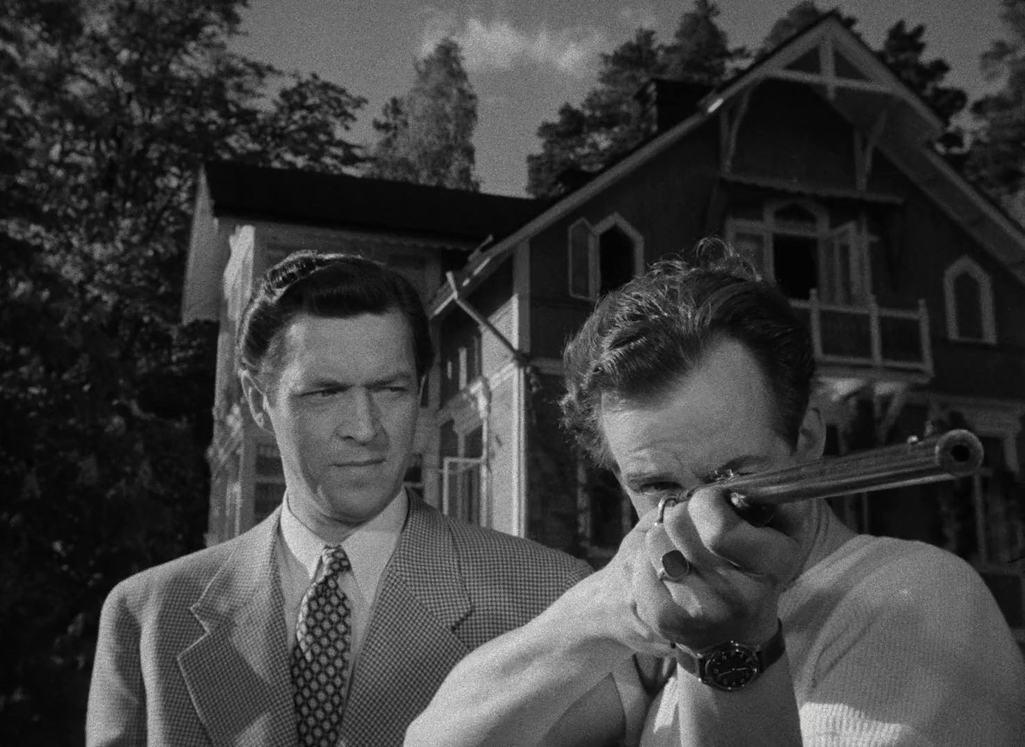 Karl-Arne Holmsten and Jarl Kulle in Secrets of Women (1952)