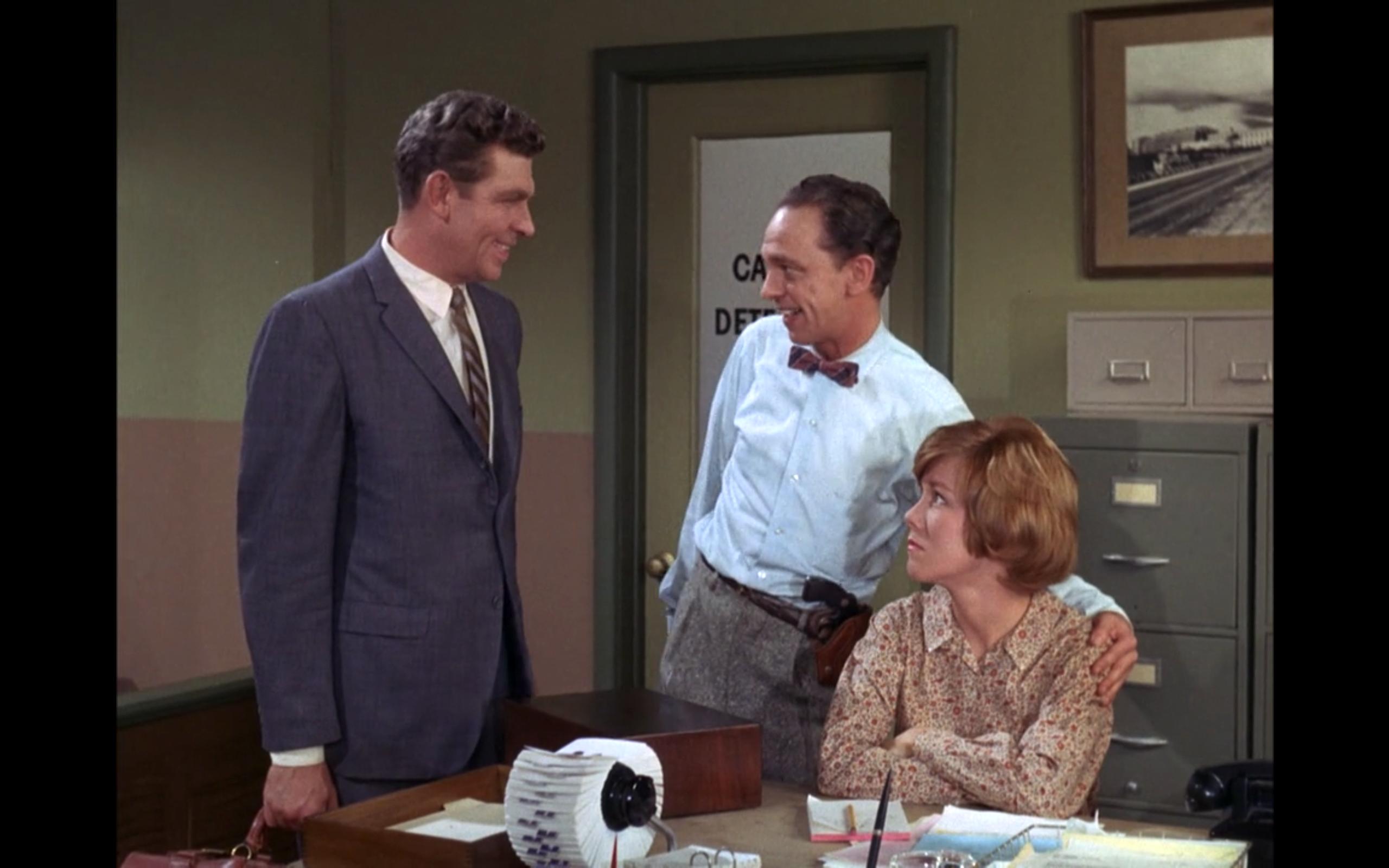 Luana Anders, Andy Griffith, and Don Knotts in The Andy Griffith Show (1960)