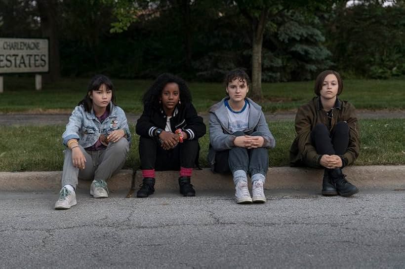 Sofia Rosinsky, Fina Strazza, Riley Lai Nelet, and Camryn Jones in Paper Girls (2022)