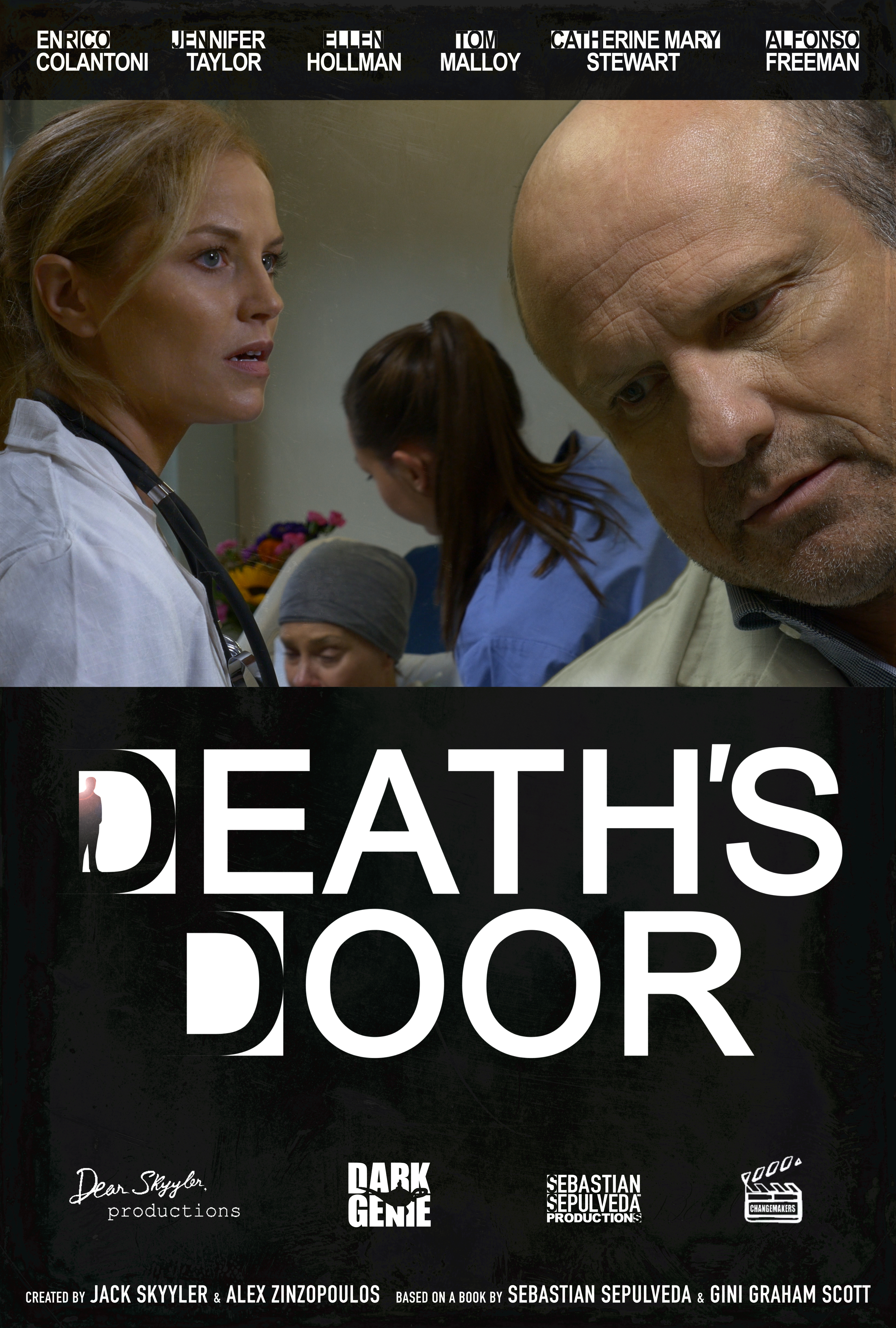 Enrico Colantoni, Catherine Mary Stewart, Ellen Hollman, and Megan Phelps in Death's Door (2020)