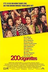 Christina Ricci, Ben Affleck, Janeane Garofalo, Martha Plimpton, Casey Affleck, Courtney Love, Jay Mohr, Angela Featherstone, Kate Hudson, Dave Chappelle, Guillermo Diaz, and Paul Rudd in 200 Cigarettes (1999)