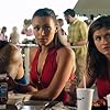 Dwayne Johnson, Alexandra Daddario, and Ilfenesh Hadera in Baywatch (2017)