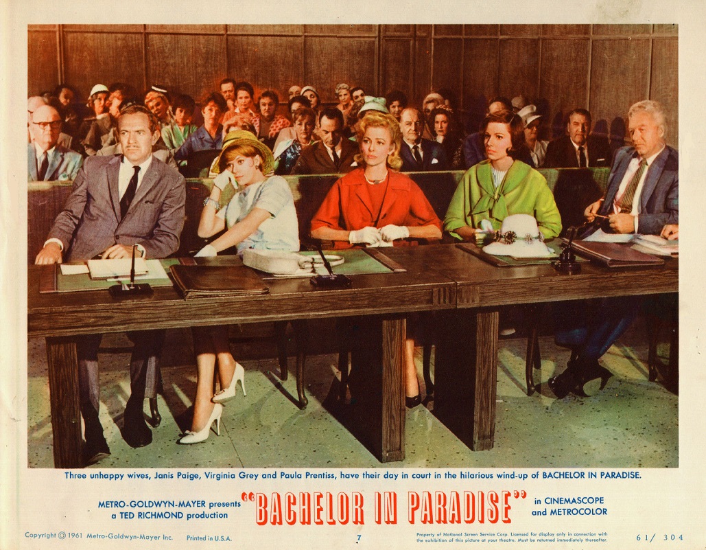 Virginia Grey, Janis Paige, and Paula Prentiss in Bachelor in Paradise (1961)