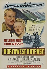 Nelson Eddy and Ilona Massey in Northwest Outpost (1947)