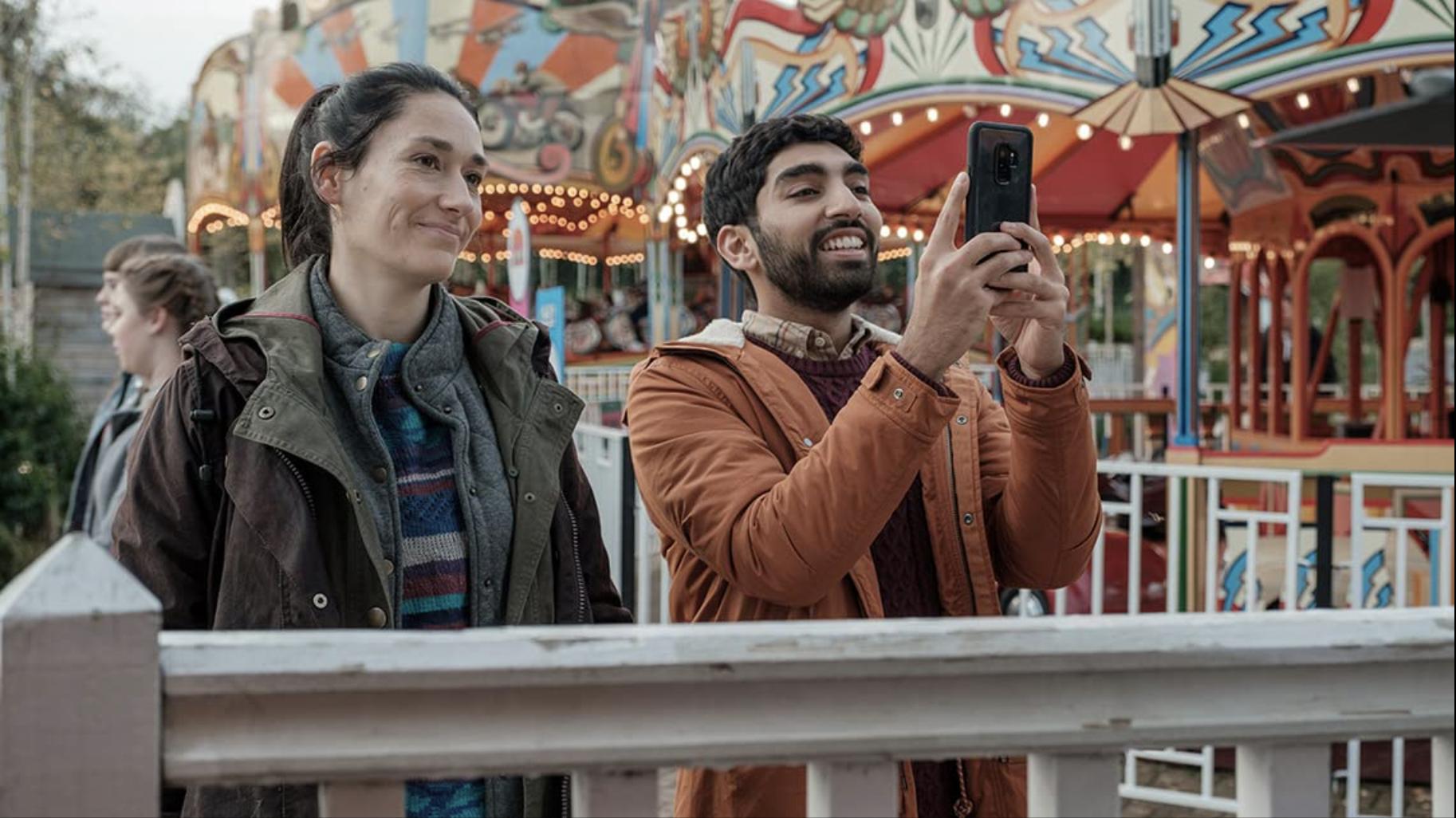 Mawaan Rizwan and Sian Clifford in Two Weeks to Live (2020)