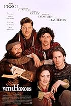 Brendan Fraser, Joe Pesci, Patrick Dempsey, Josh Hamilton, and Moira Kelly in With Honors (1994)