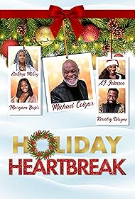 Michael Colyar, A.J. Johnson, LisaRaye McCoy, Maryam Basir, and Wayne Colley in Holiday Heartbreak (2020)