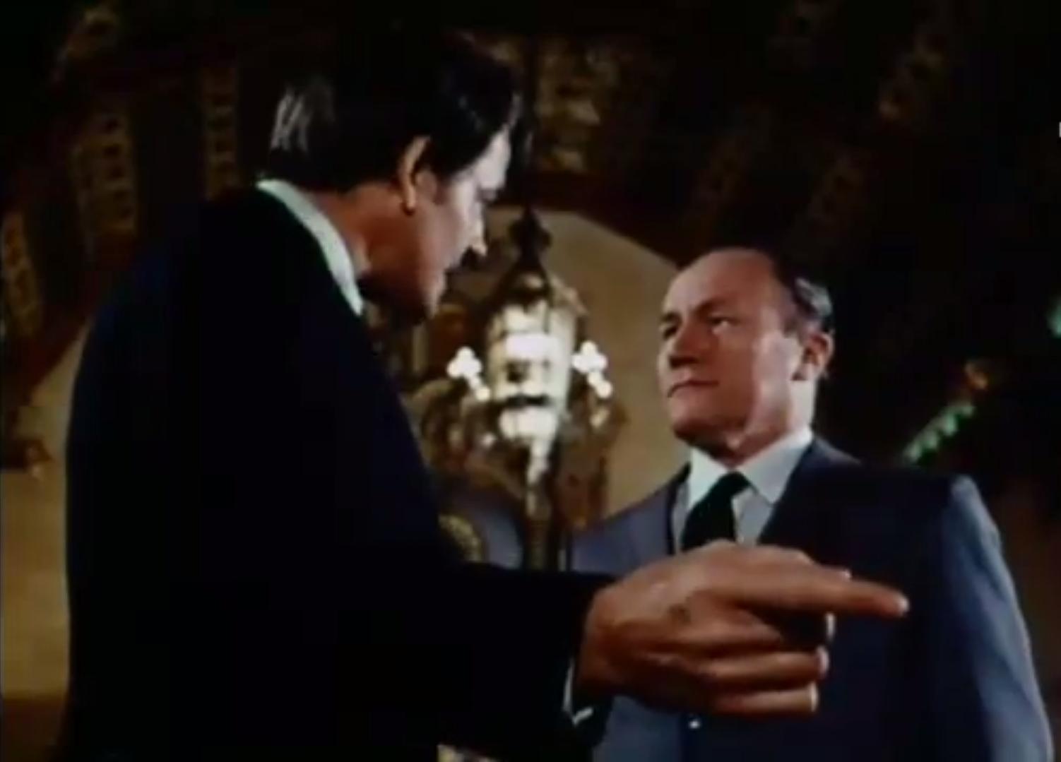 Hal Holbrook and E.G. Marshall in A Clear and Present Danger (1970)