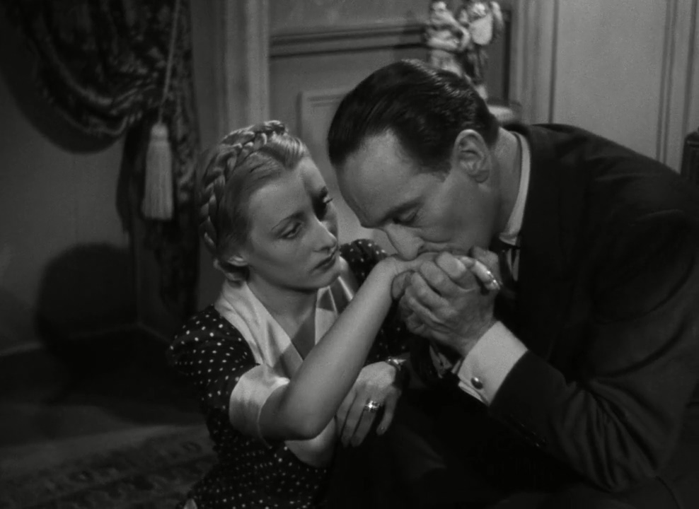 Micheline Francey and Pierre Fresnay in The Raven (1943)