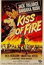 Jack Palance and Barbara Rush in Kiss of Fire (1955)