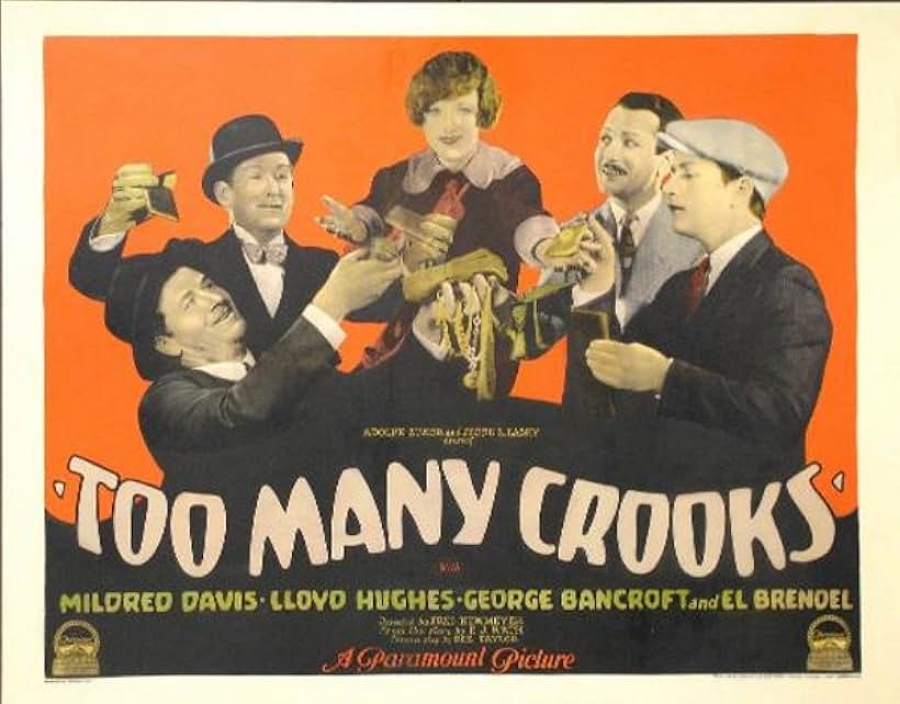 George Bancroft, El Brendel, Mildred Davis, Lloyd Hughes, and William V. Mong in Too Many Crooks (1927)