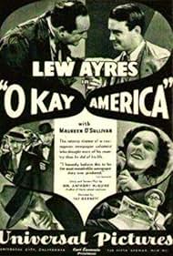 Lew Ayres, Maureen O'Sullivan, Edward Arnold, Louis Calhern, Marjorie Gateson, and Margaret Lindsay in Okay America! (1932)