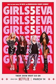 Busy Philipps, Renée Elise Goldsberry, Paula Pell, and Sara Bareilles in Girls5eva (2021)