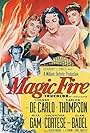 Yvonne De Carlo, Alan Badel, Valentina Cortese, and Rita Gam in Magic Fire (1956)