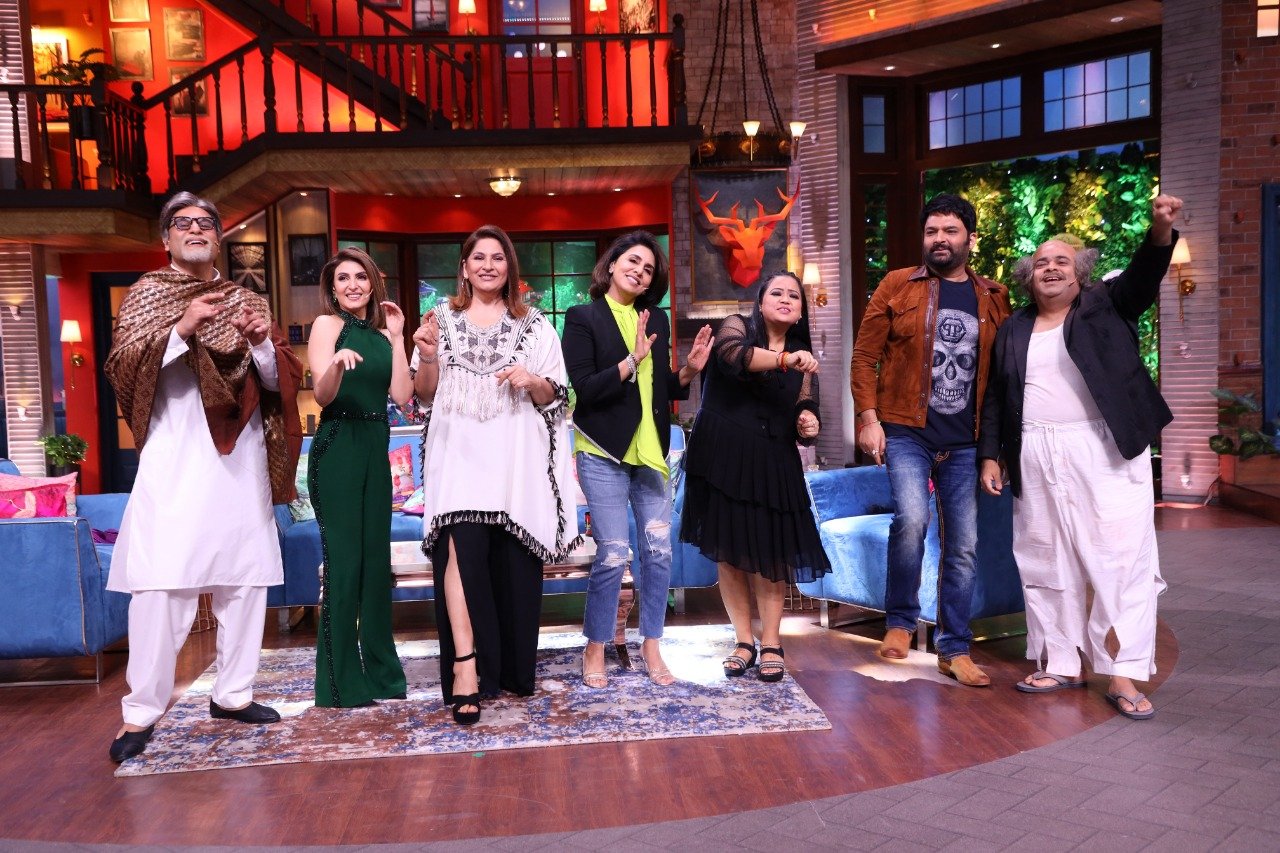 Archana Puran Singh, Neetu Singh, Riddhima Kapoor, Kiku Sharda, Krushna Abhishek, Bharti Singh, and Kapil Sharma in Neetu Kapoor and Riddhima Kapoor (2021)