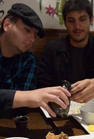 Jake (J. Quinzelle) and Eddie (Ivan Rodriguez) at Geko-Tei Japanese Restaurant in Cerritos, CA as they contemplate what birthday presents to get for 90-year old Mr. Nelson.