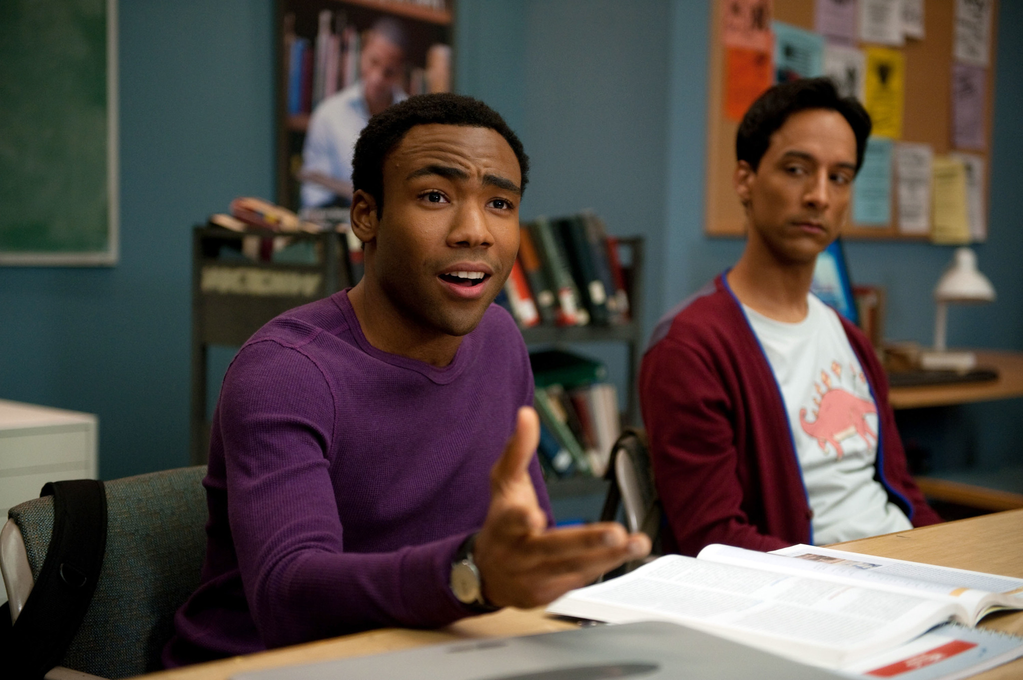 Danny Pudi and Donald Glover in Community (2009)