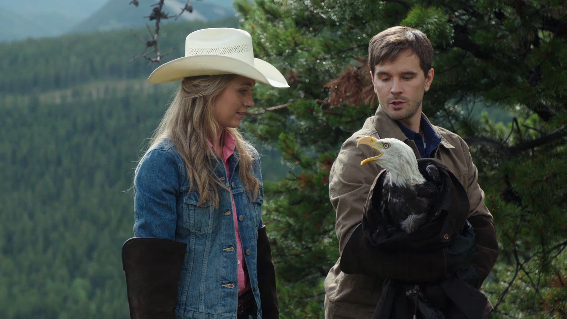 Graham Wardle and Amber Marshall in Heartland (2007)