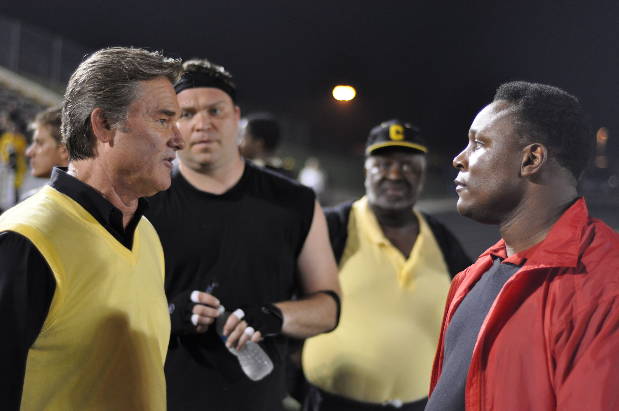 Kurt Russell and Barry Sanders in Touchback (2011)