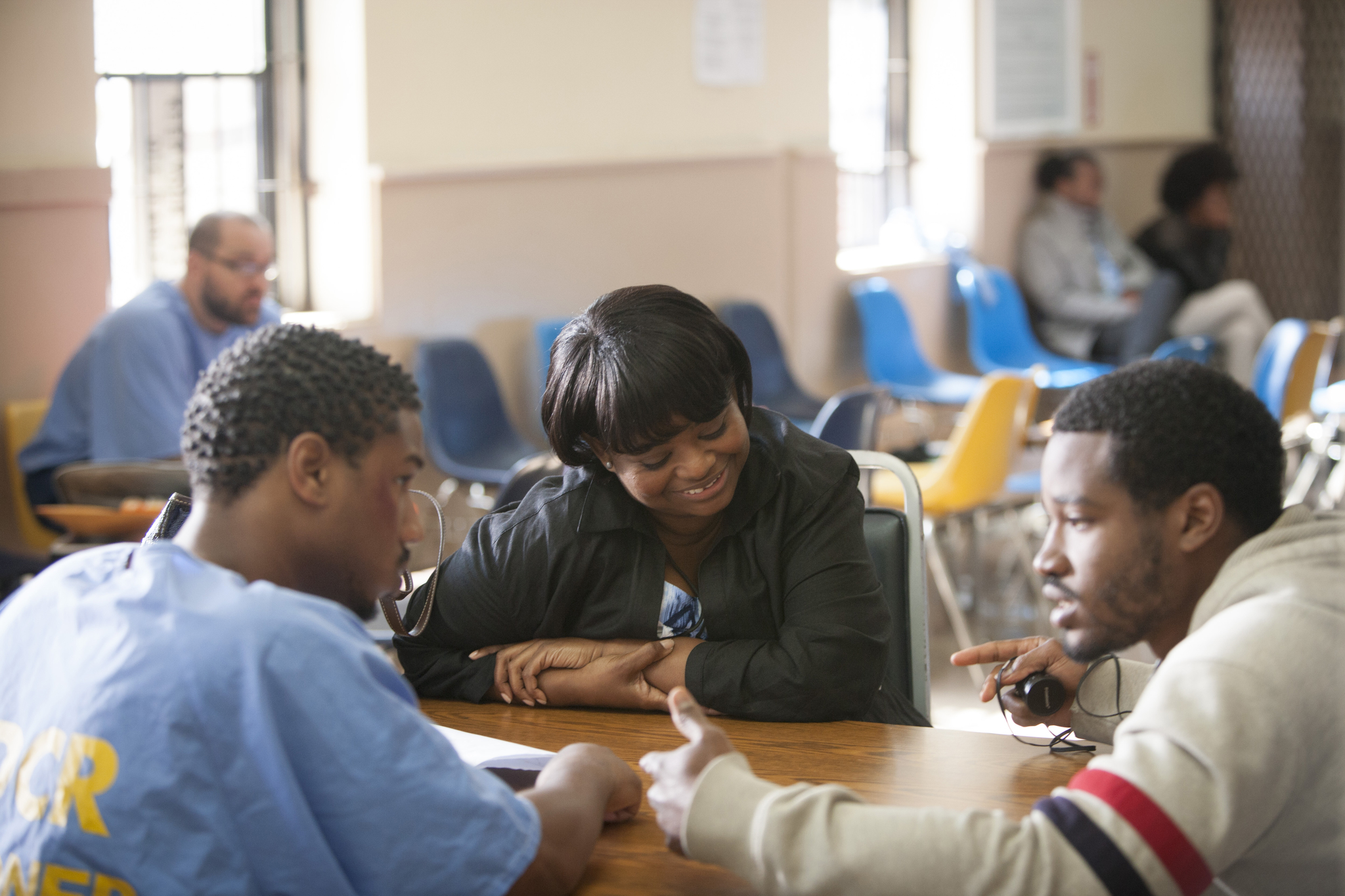 Michael B. Jordan, Octavia Spencer, and Ryan Coogler in Fruitvale Station (2013)