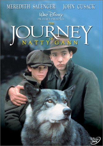 John Cusack, Meredith Salenger, and Jed in The Journey of Natty Gann (1985)