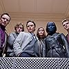 Rose Byrne, James McAvoy, Michael Fassbender, Lucas Till, Jennifer Lawrence, and Caleb Landry Jones in X: First Class (2011)