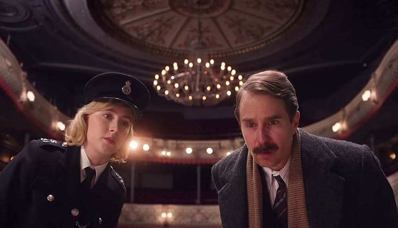 Sam Rockwell and Saoirse Ronan in See How They Run (2022)