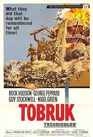 George Peppard, Rock Hudson, Nigel Green, and Guy Stockwell in Tobruk (1967)