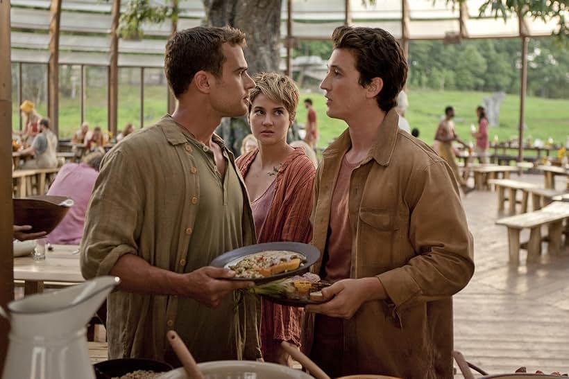 Shailene Woodley, Miles Teller, and Theo James in The Divergent Series: Insurgent (2015)