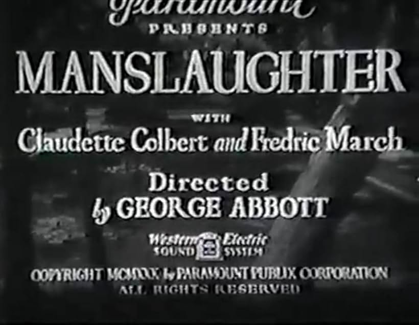 Manslaughter (1930)