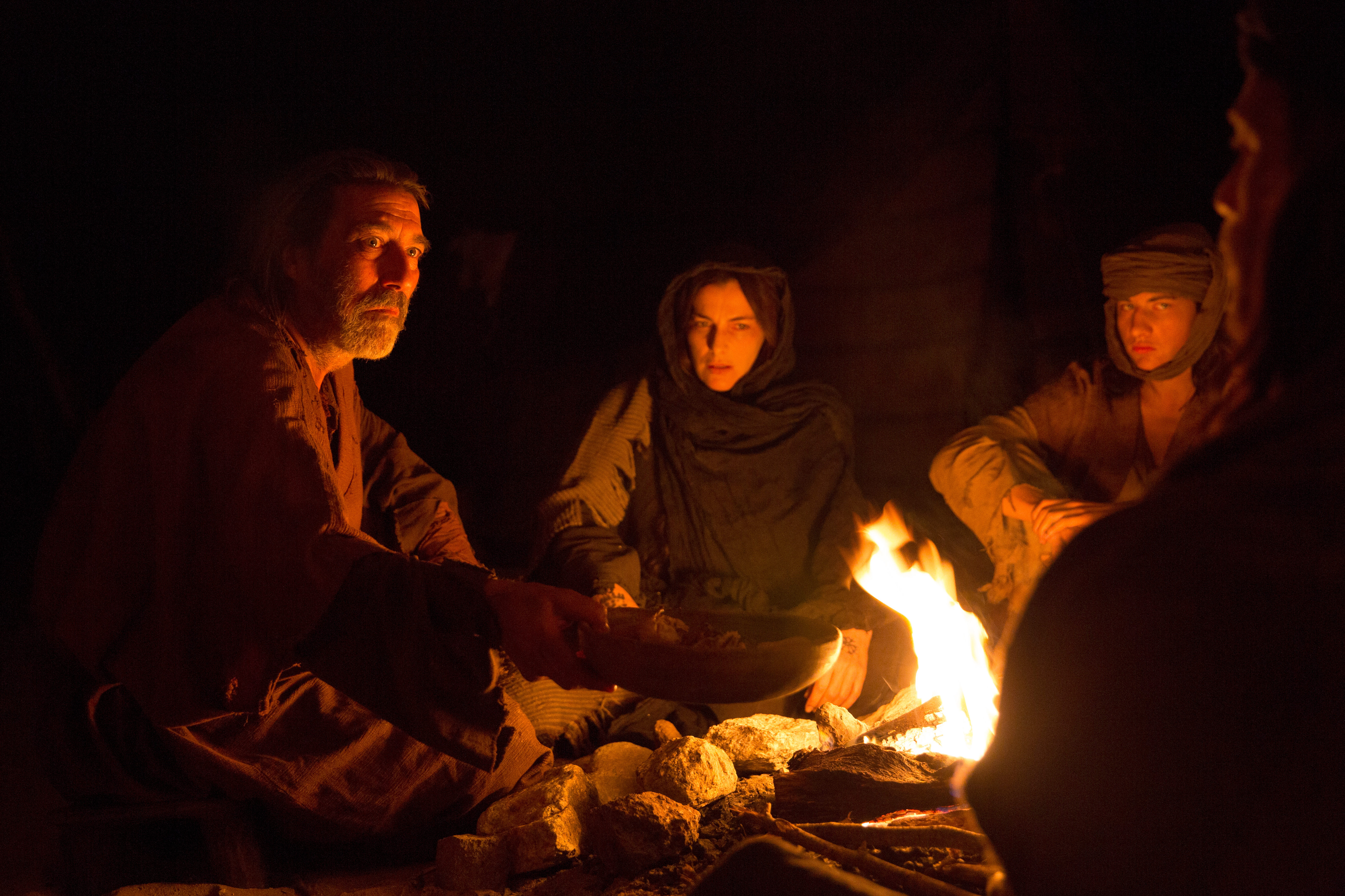 Ewan McGregor, Ciarán Hinds, Ayelet Zurer, and Tye Sheridan in Last Days in the Desert (2015)