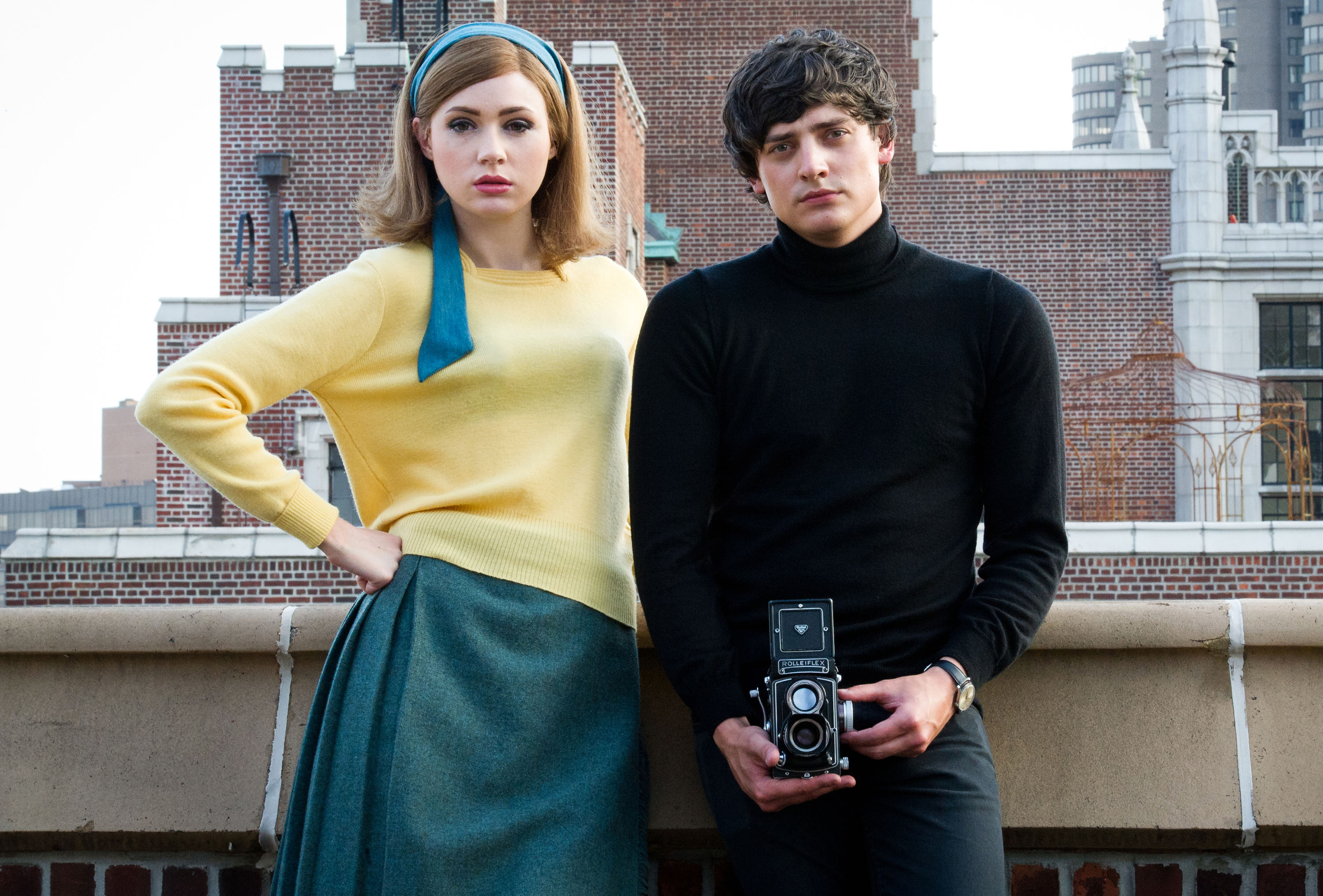 Karen Gillan and Aneurin Barnard in We'll Take Manhattan (2012)