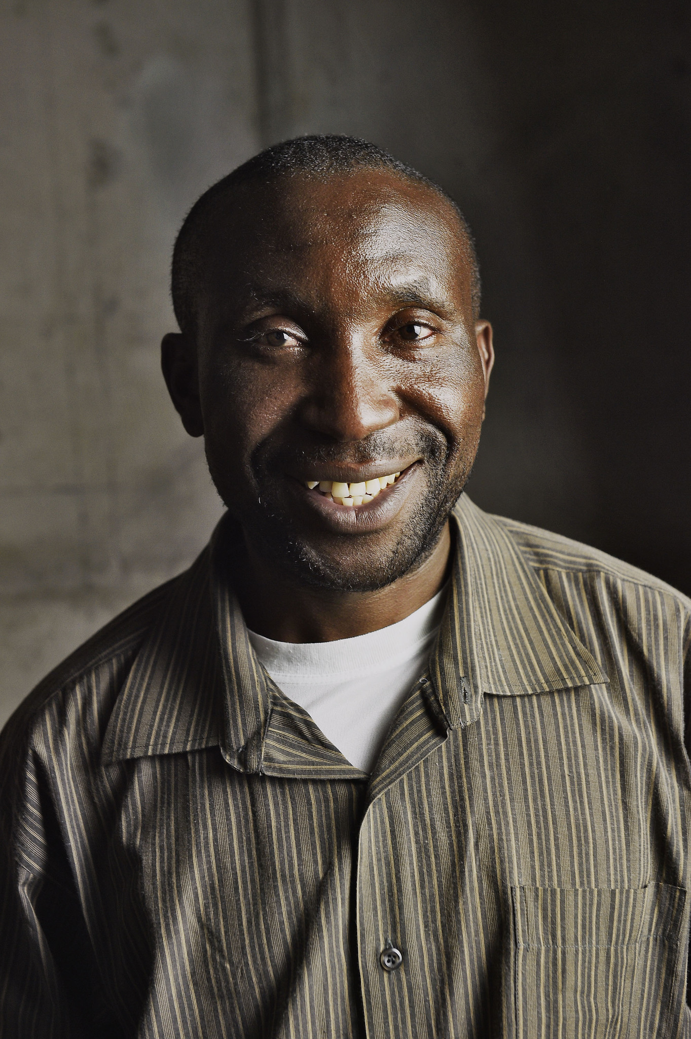  "Virunga" subject and gorilla caretaker Andre Bauma poses for a portrait at the 2014 Tribeca Film Festival Getty Images Studio on April 16, 2014 in New York City.