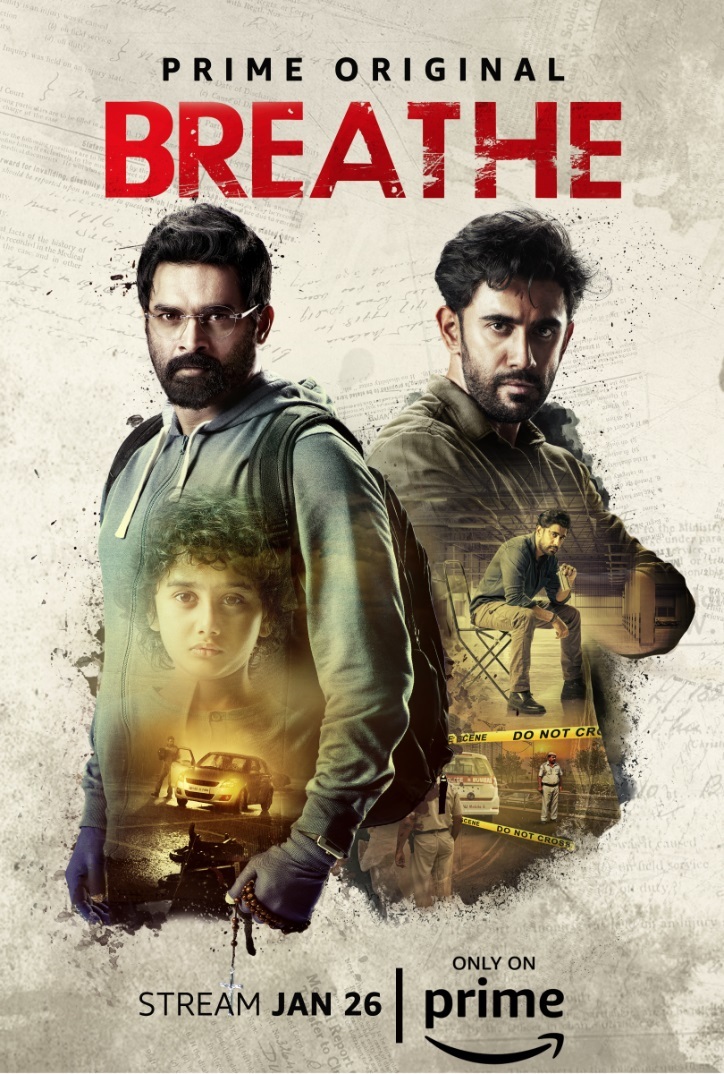 Madhavan, Amit Sadh, and Atharva Vishwakarma in Breathe (2018)