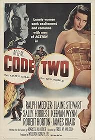 Ralph Meeker and Elaine Stewart in Code Two (1953)