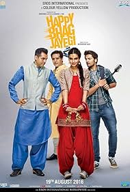 Jimmy Shergill, Abhay Deol, Ali Fazal, and Diana Penty in Happy Bhaag Jayegi (2016)