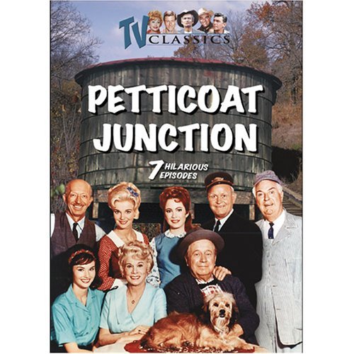 Bea Benaderet, Edgar Buchanan, Frank Cady, Linda Henning, Jeannine Riley, Pat Woodell, and Higgins in Petticoat Junction (1963)