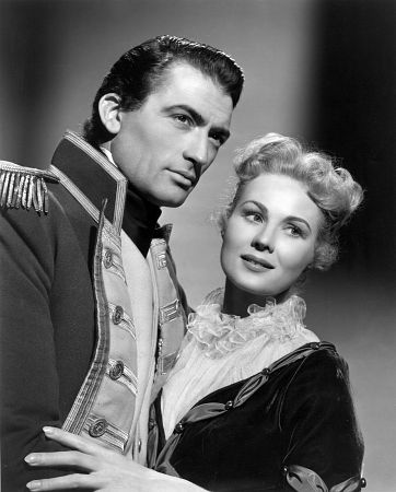 Gregory Peck, and  Virginia Mayo "Captain Horatio Hornblower" 1951 Warner Brothers