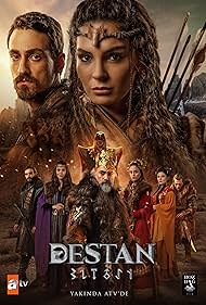 Selim Bayraktar, Edip Tepeli, Burak Tozkoparan, Deniz Barut, Elif Dogan, and Ebru Sahin in Destan (2021)