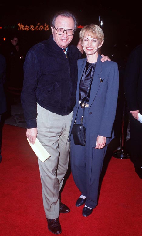 Larry King and Shawn Ora Engemann at an event for Executive Decision (1996)