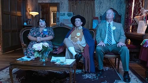 Bill Glass, Ed Helms, and Jana Schmieding in Rutherford Falls (2021)