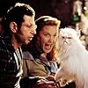 Jeff Goldblum, Elizabeth Perkins, and Sean Hayes in Cats & Dogs (2001)