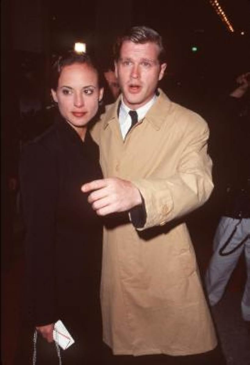 Cary Elwes and Lisa Marie Kurbikoff at an event for From the Earth to the Moon (1998)