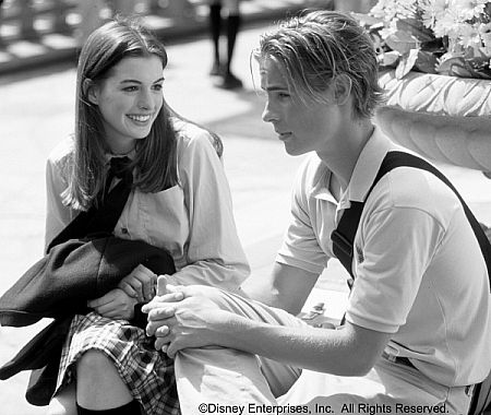 Anne Hathaway and Erik von Detten in The Princess Diaries (2001)